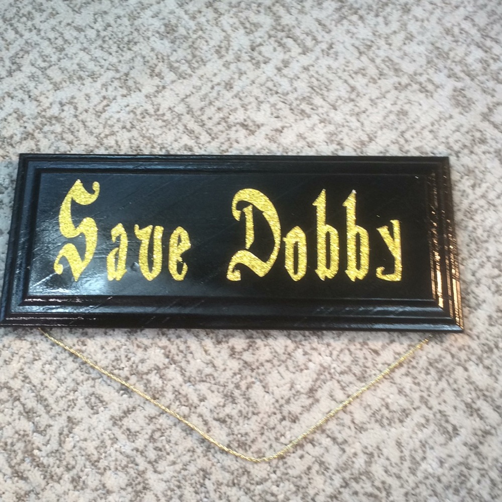 Save Dobby sign